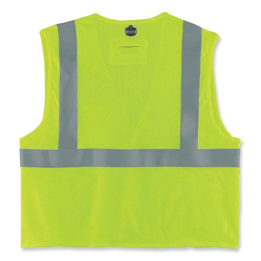 ergodyne GloWear 8260FRHL Class 2 FR Safety Hook and Loop Vest, Modacrylic/Kevlar, 4X-Large/5X-Large, Lime (21499)