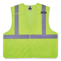 ergodyne GloWear 8217BA Class 2 Breakaway Mesh Vest, Polyester, Small/Medium, Lime (21523)