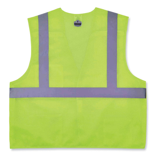 ergodyne GloWear 8217BA Class 2 Breakaway Mesh Vest, Polyester, Large/X-Large, Lime (21525)