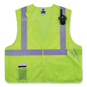 ergodyne GloWear 8217BA Class 2 Breakaway Mesh Vest, Polyester, Large/X-Large, Lime (21525)