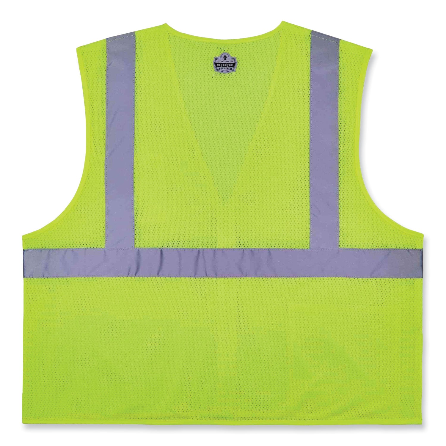 ergodyne GloWear 8256Z Class 2 Self-Extinguishing Zipper Vest, Polyester, 4X-Large/5X-Large, Lime (21579)