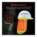 ergodyne GloWear 8005 Hi-Vis Hard Hat Neck Shade, 20 x 12.5, Orange (29051)