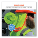 ergodyne GloWear 8005 Hi-Vis Hard Hat Neck Shade, 20 x 12.5, Lime (29053)