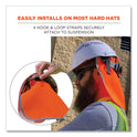 ergodyne GloWear 8006 Hi-Vis Hard Hat Neck Shade, 12.25 x 10.5, Orange (29061)