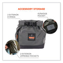 ergodyne Arsenal 5186 Full Respirator Bag with Roll Top Closure, 7.5 x 13.5 x 13.5, Gray (13186)