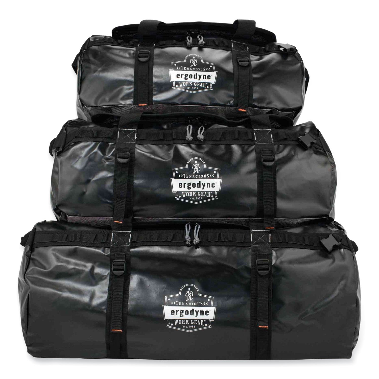 ergodyne Arsenal 5030 Water-Resistant Duffel Bag, Medium, 15.5 x 27 x 15.5, Black (13032)