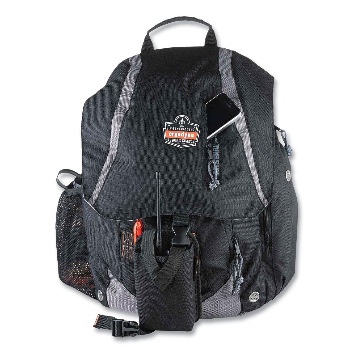 ergodyne Arsenal 5143 General Duty Gear Backpack, 8 x 15 x 19, Black (13043)