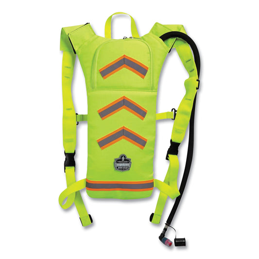 ergodyne Chill-Its 5155 Low Profile Hydration Pack, 2 L, Hi-Vis Lime (13156)