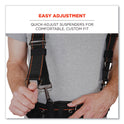 ergodyne Arsenal 5560 Padded Tool Belt Suspenders, 36" to 48" Waist, 3" Wide, Polyester, Gray (13665)