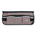 ergodyne Arsenal 5706 13-Pocket Waist Apron, 13 Compartments, 23 x 9, Canvas, Gray (13695)