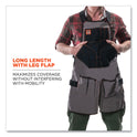 ergodyne Arsenal 5705 Extended Length Canvas Tool Apron, 13 Compartments, 25.5 x 34, Canvas, Gray (13696)