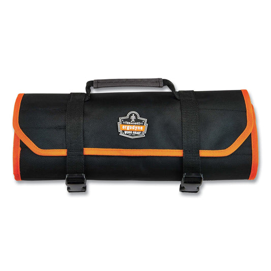 ergodyne Arsenal 5871 Polyester Tool Roll Up, 21 Compartments, 27 x 14, Polyester, Black (13771)