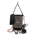 ergodyne Arsenal 5960T Canvas Hoist Bucket and Top with D-Rings, 12.5 x 12.5 x 17, Gray (14860)