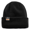 ergodyne N-Ferno 6811ZI Rib Knit Hat + Bump Cap Insert, One Size Fits Most, Black (16811)