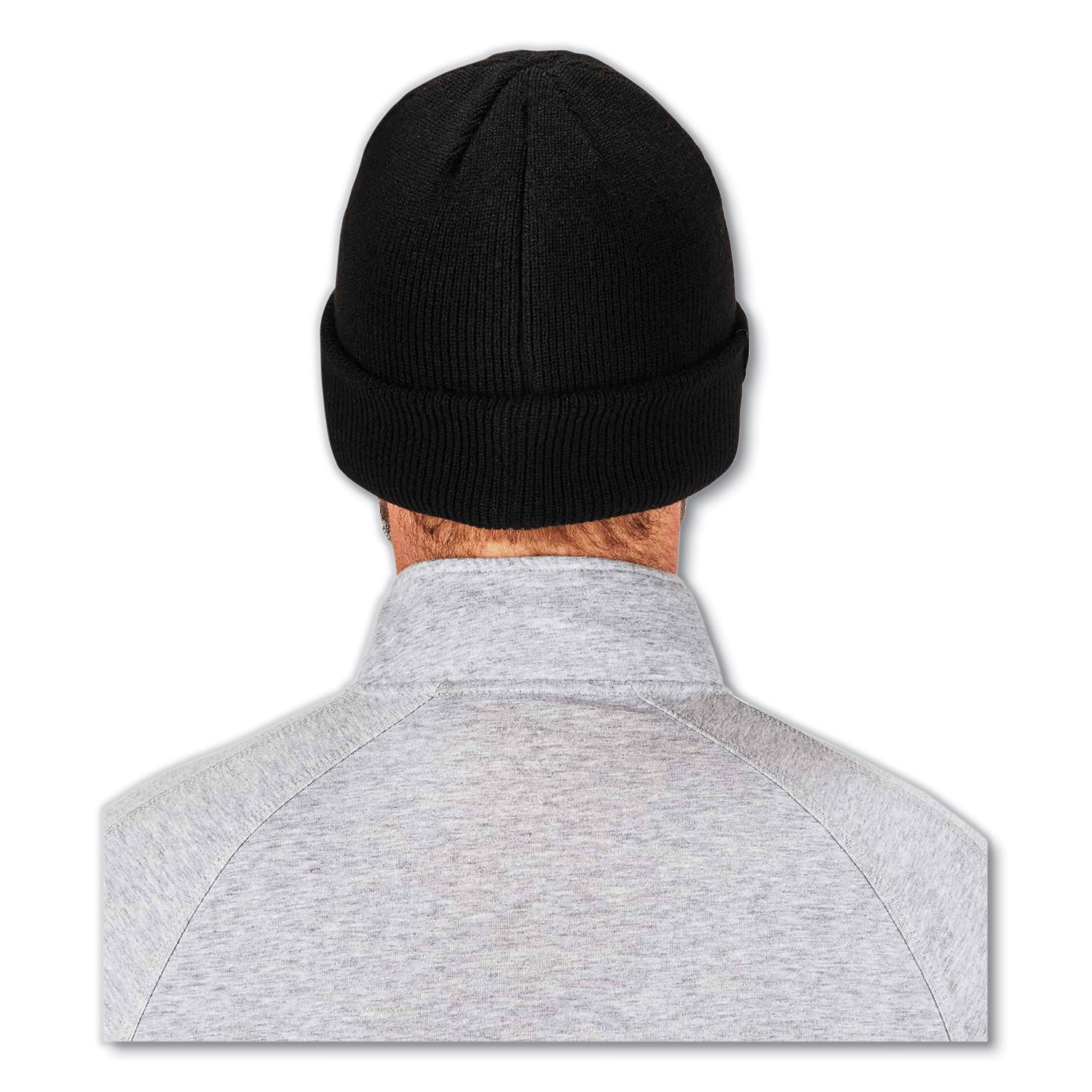 ergodyne N-Ferno 6811ZI Rib Knit Hat + Bump Cap Insert, One Size Fits Most, Black (16811)