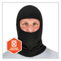 ergodyne N-Ferno 6893Z Balaclava with Zipper for Bump Cap Insert, Polyester Fleece, One Size Fit Most, Black (16894)