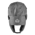 ergodyne N-Ferno 6802ZI Zipper Trapper Hat + Universal Bump Cap, L/XL, Black (16899)