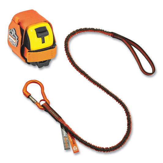 ergodyne Squids 3193 Tape Measure Tethering Kit, 2 lb Max Working Capacity, 38" to 48" Long, Orange/Gray (19663)