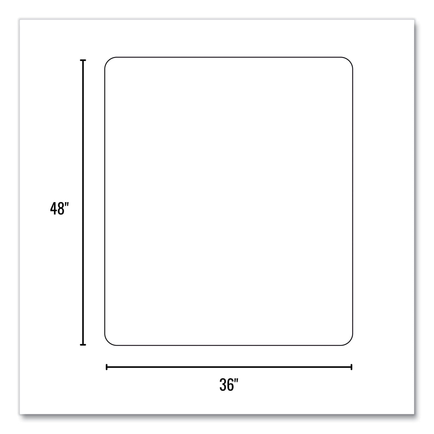 ES Robbins Trendsetter Chair Mat for Hard Floors, 36 x 48, Driftwood (119753)