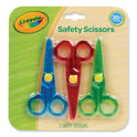 Crayola Safety Scissors, Rounded Tip, Straight Assorted Color Handles, 3/Pack (811458)