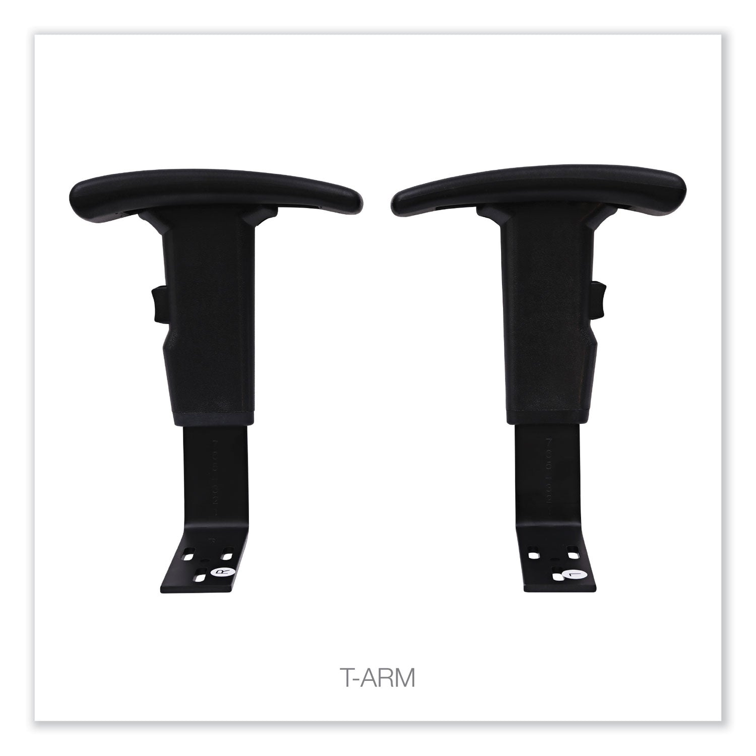 Optional Height-Adjustable T-Arms for Alera Essentia and Interval Series Chairs, Black, 2/Set (IN49AKA10B)