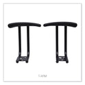 Optional Fixed Height T-Arms for Alera Essentia and Interval Series Chairs, Black, 2/Set (IN49AKB10B)