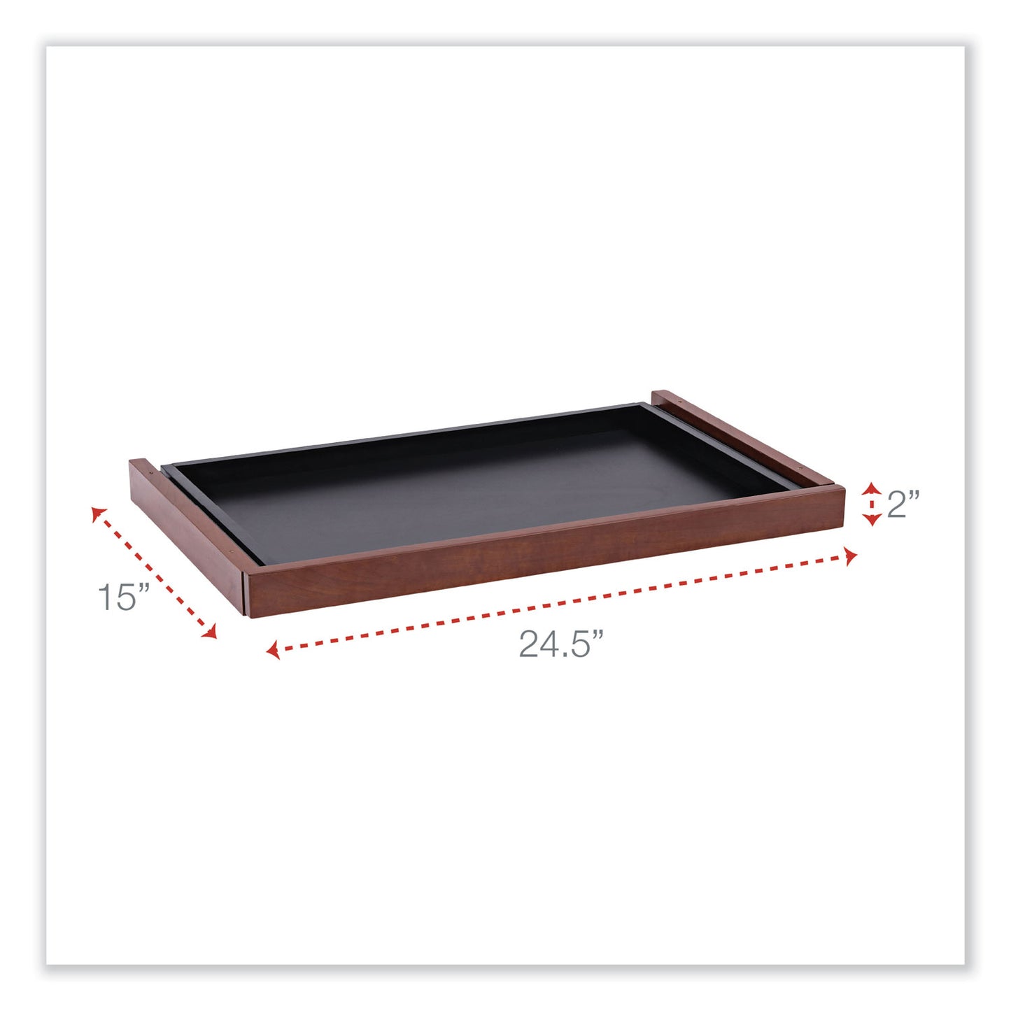 Alera Valencia Series Center Drawer, Laminate, 24.5w x 15d x 2h, Medium Cherry (VA312414MC)