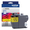 Brother LC402XLYS High-Yield Ink, 1,500 Page-Yield, Yellow