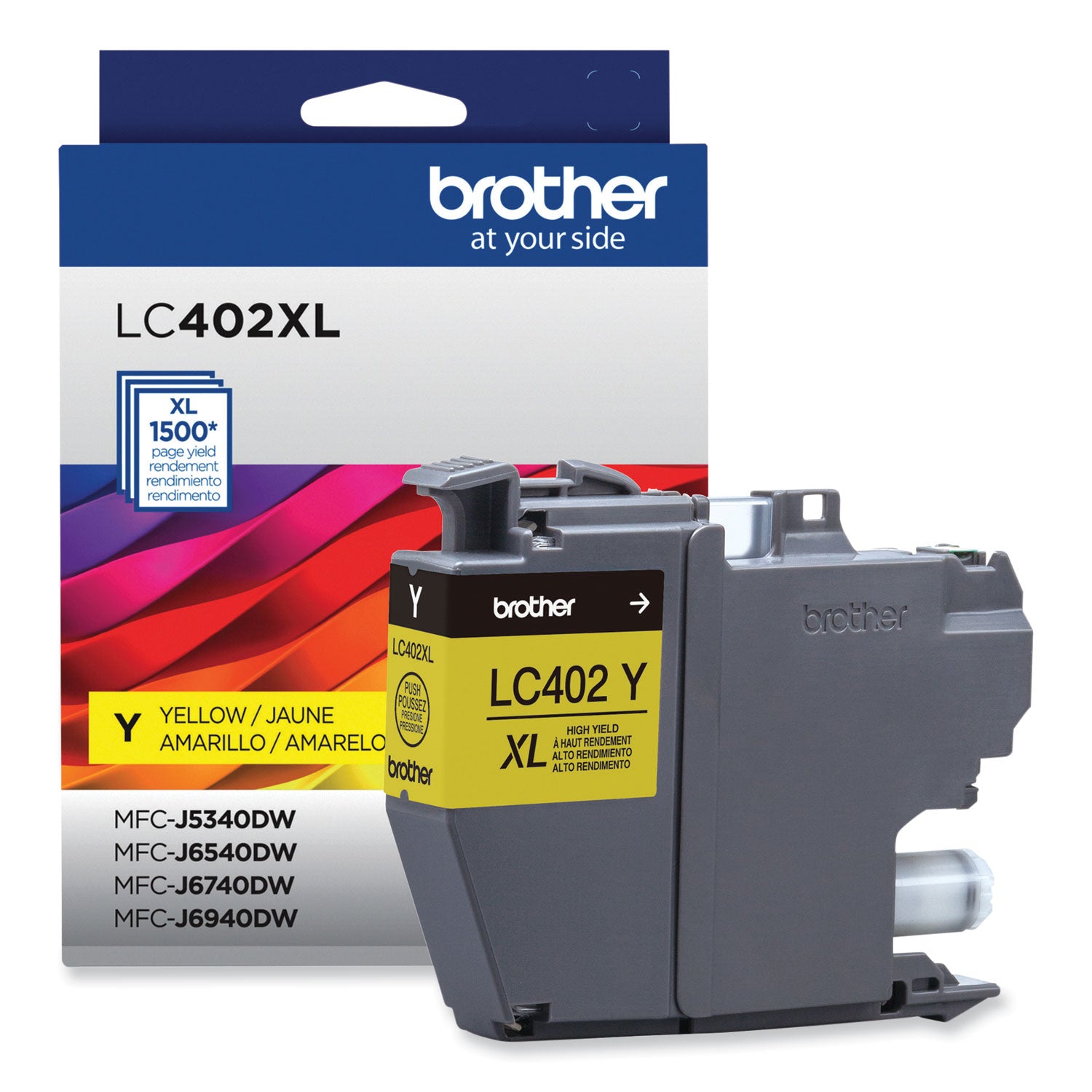 Brother LC402XLYS High-Yield Ink, 1,500 Page-Yield, Yellow