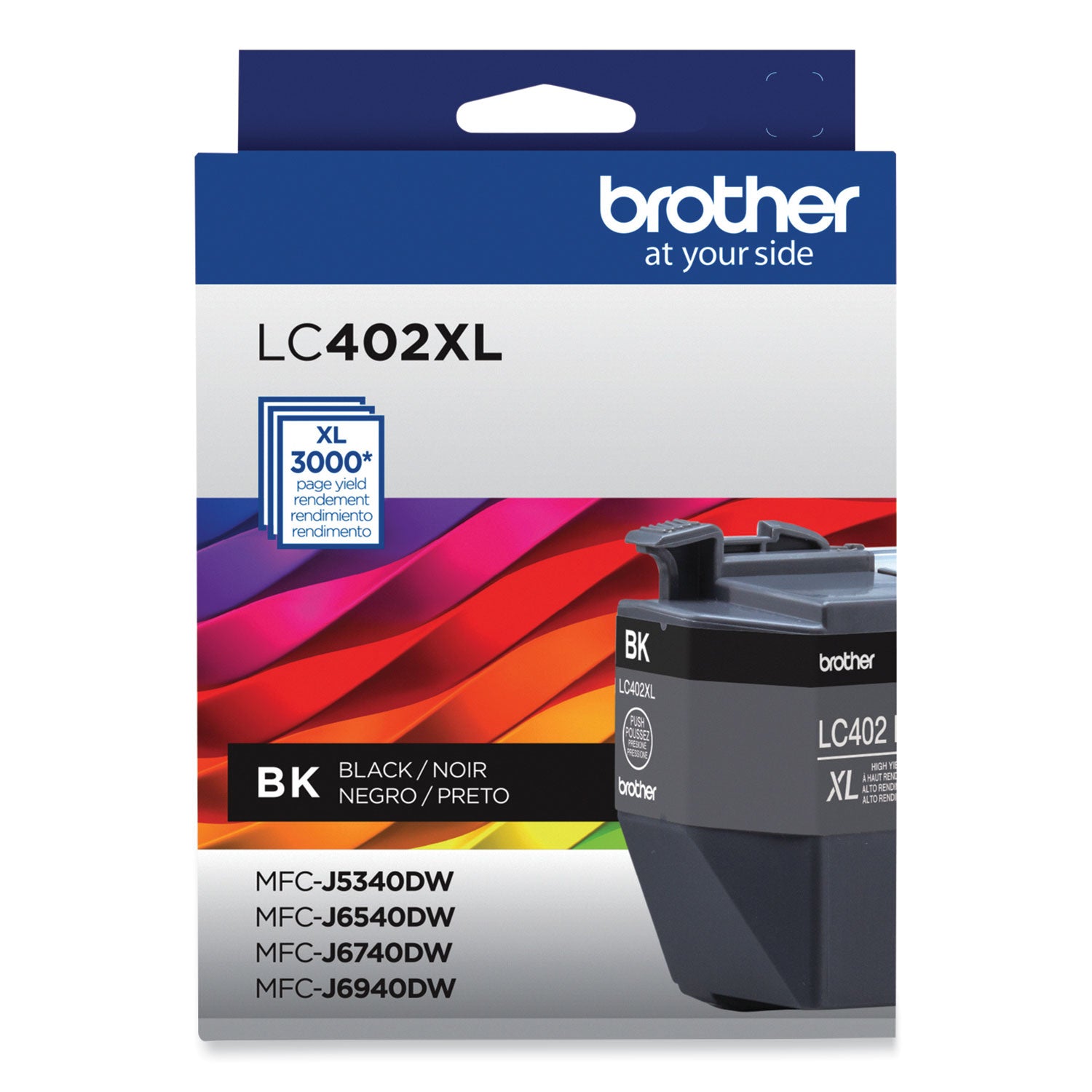 Brother LC402XLBKS High-Yield Ink, 3,000 Page-Yield, Black