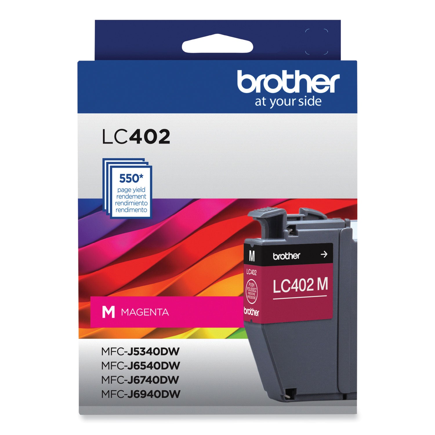 Brother LC402MS Ink, 550 Page-Yield, Magenta