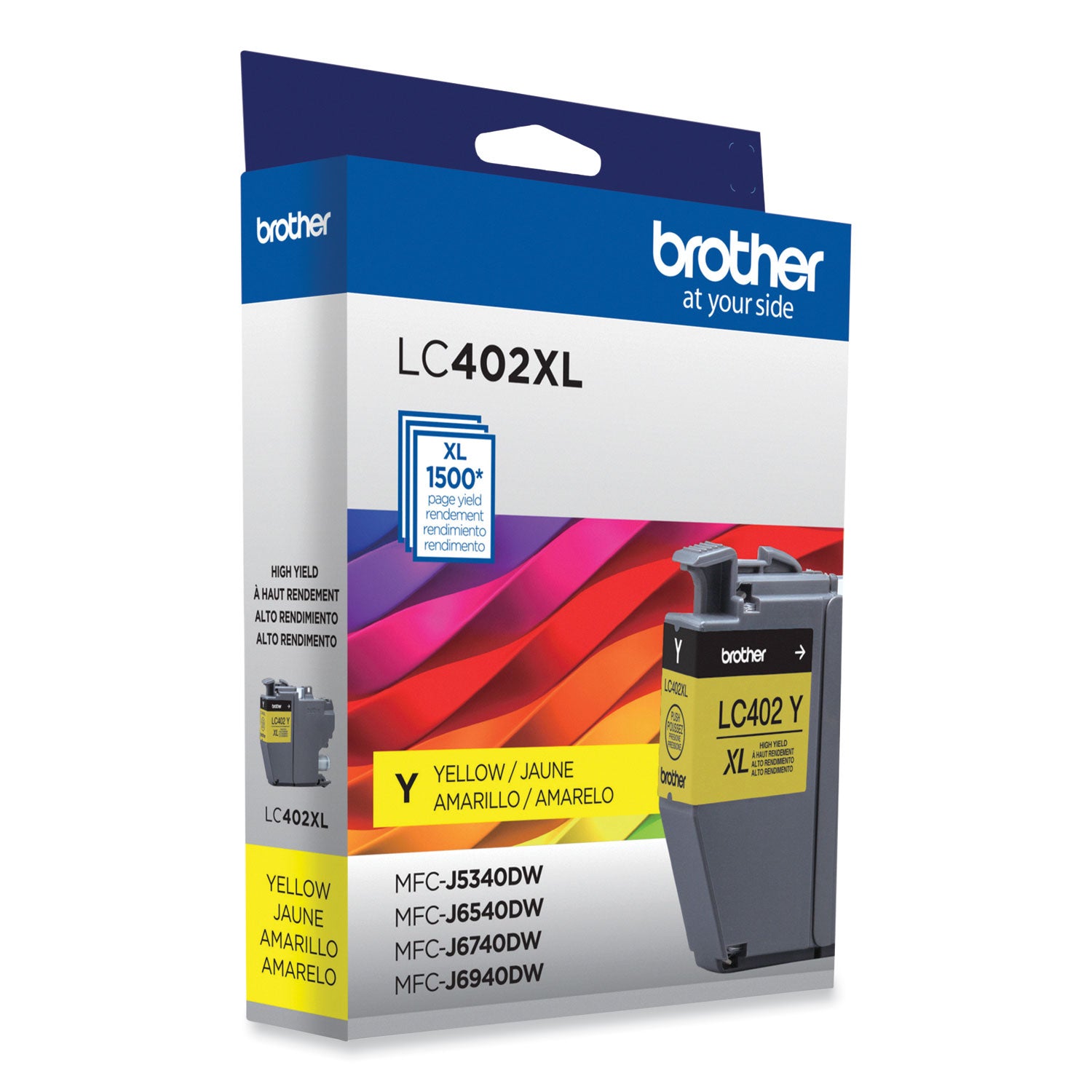 Brother LC402XLYS High-Yield Ink, 1,500 Page-Yield, Yellow