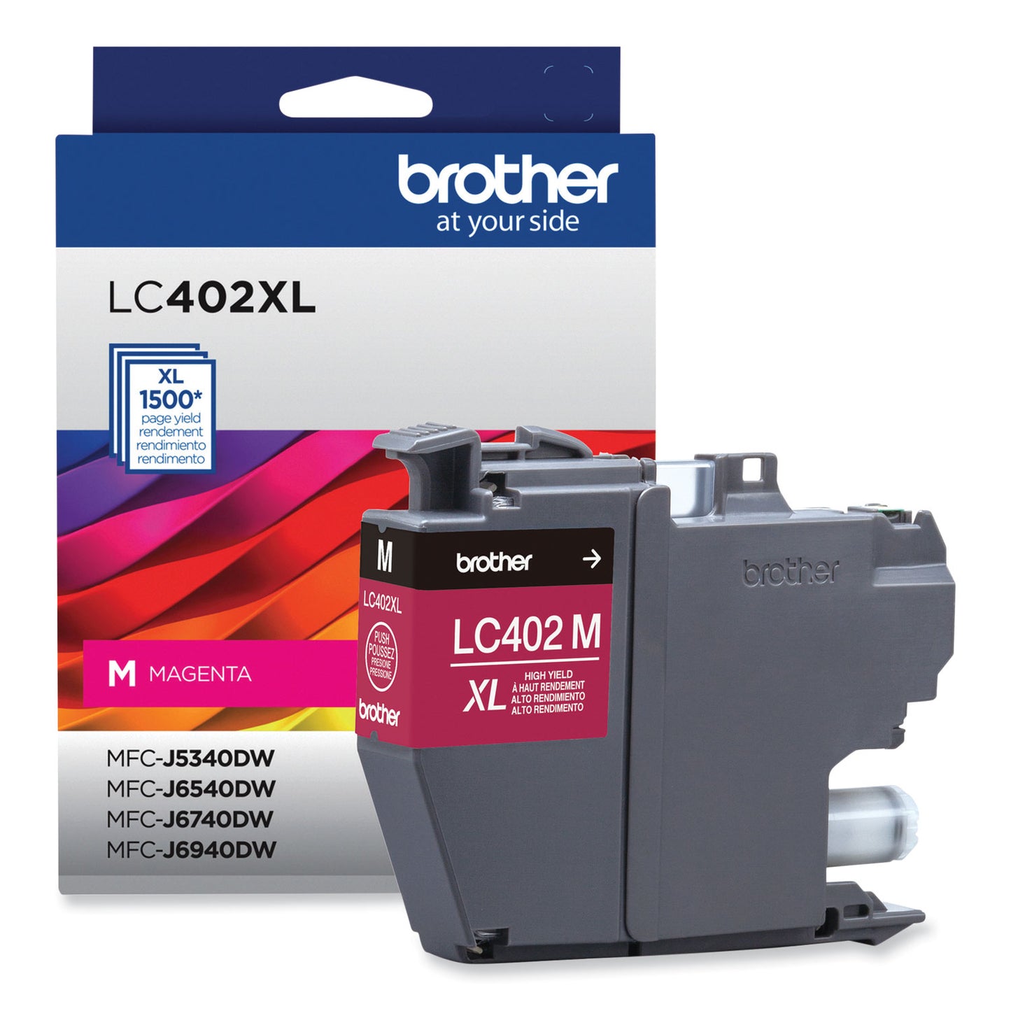 Brother LC402XLMS High-Yield Ink, 1,500 Page-Yield, Magenta