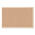 U Brands Cork Bulletin Board, 35 x 23, Tan Surface, Birch Wood Frame (266U0001)