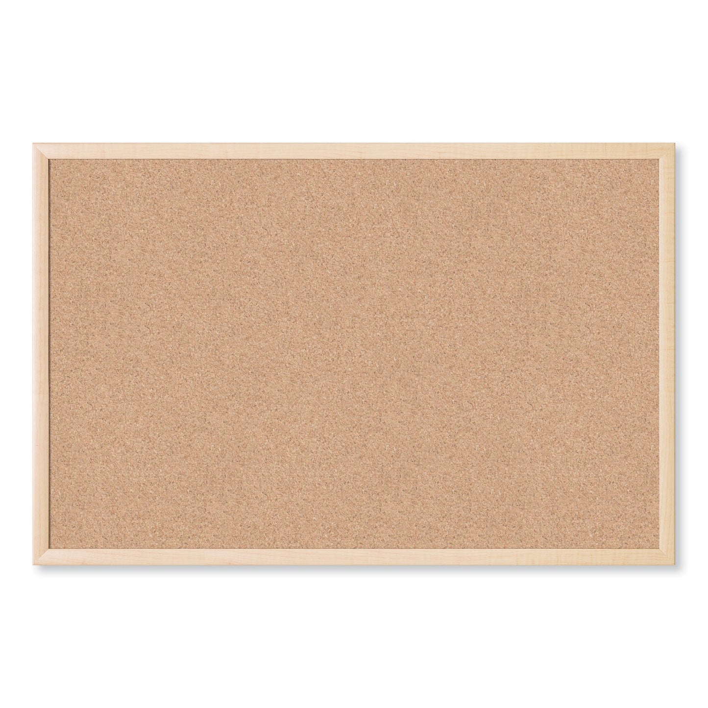 U Brands Cork Bulletin Board, 35 x 23, Tan Surface, Birch Wood Frame (266U0001)