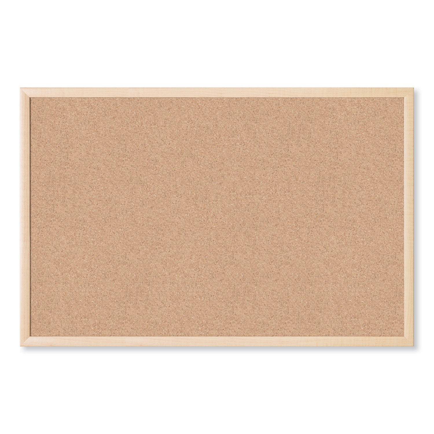 U Brands Cork Bulletin Board, 35 x 23, Tan Surface, Birch Wood Frame (266U0001)