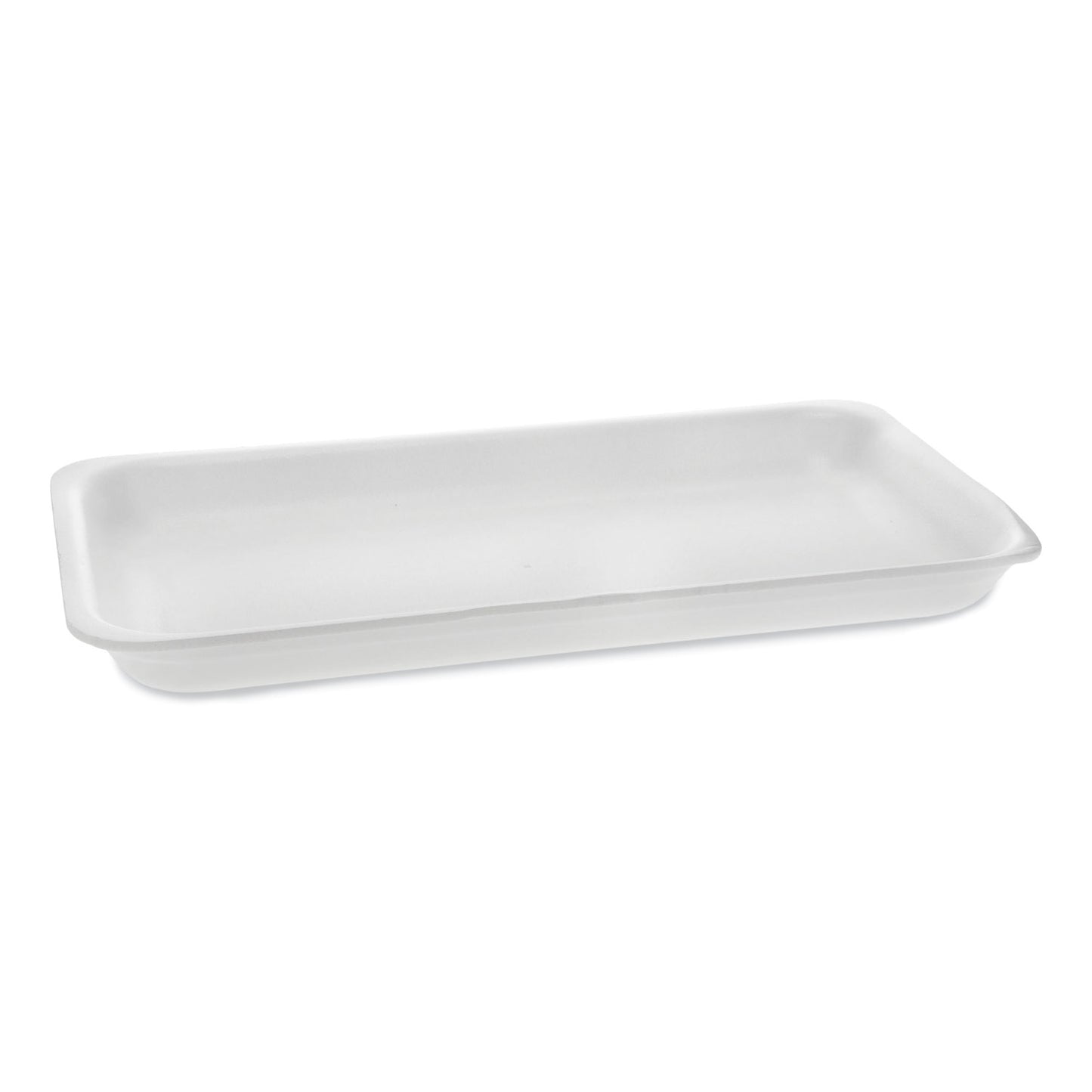 Pactiv Supermarket Tray, #25PZ, 15 x 8 x 1.25, White, Foam, 200/Carton (51P125PZ)