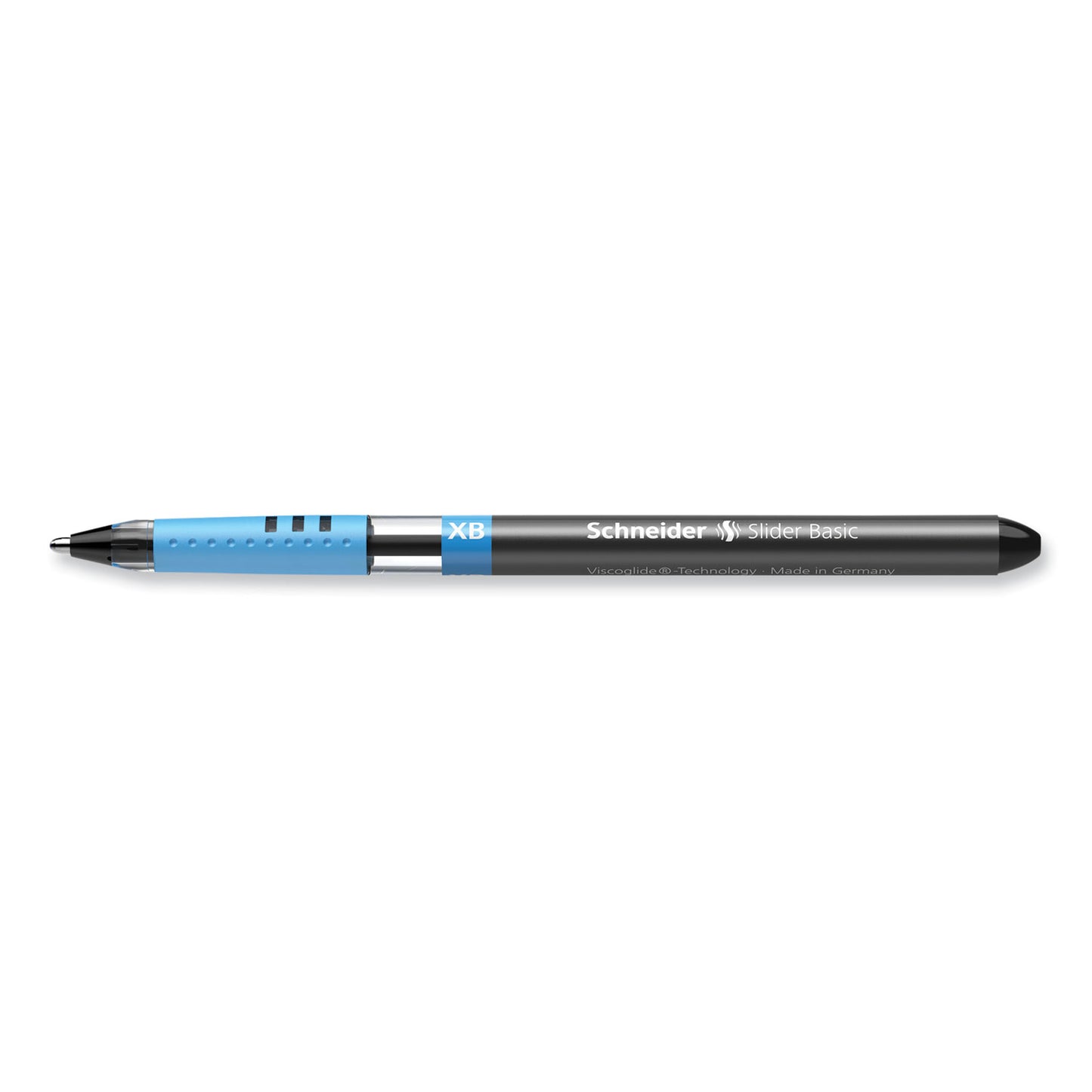 Schneider Slider Basic Ballpoint Pen, Stick, Extra-Bold 1.4 mm, Black Ink, Black Barrel, 10/Box (151201)