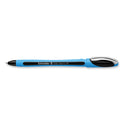 Schneider Slider Memo XB Ballpoint Pen, Stick, Extra-Bold 1.4 mm, Black Ink, Black/Light Blue Barrel, 10/Box (150201)