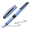 Schneider One Hybrid N Roller Ball Pen, Stick, Fine 0.5 mm, Black Ink, Blue Barrel, 10/Box (183501)