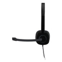 Logitech H151 Binaural Over The Head Headset, Black (981000587)