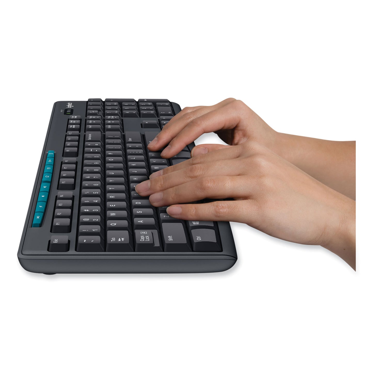 Logitech K270 Wireless Keyboard, USB Unifying Receiver, Black (920003051)