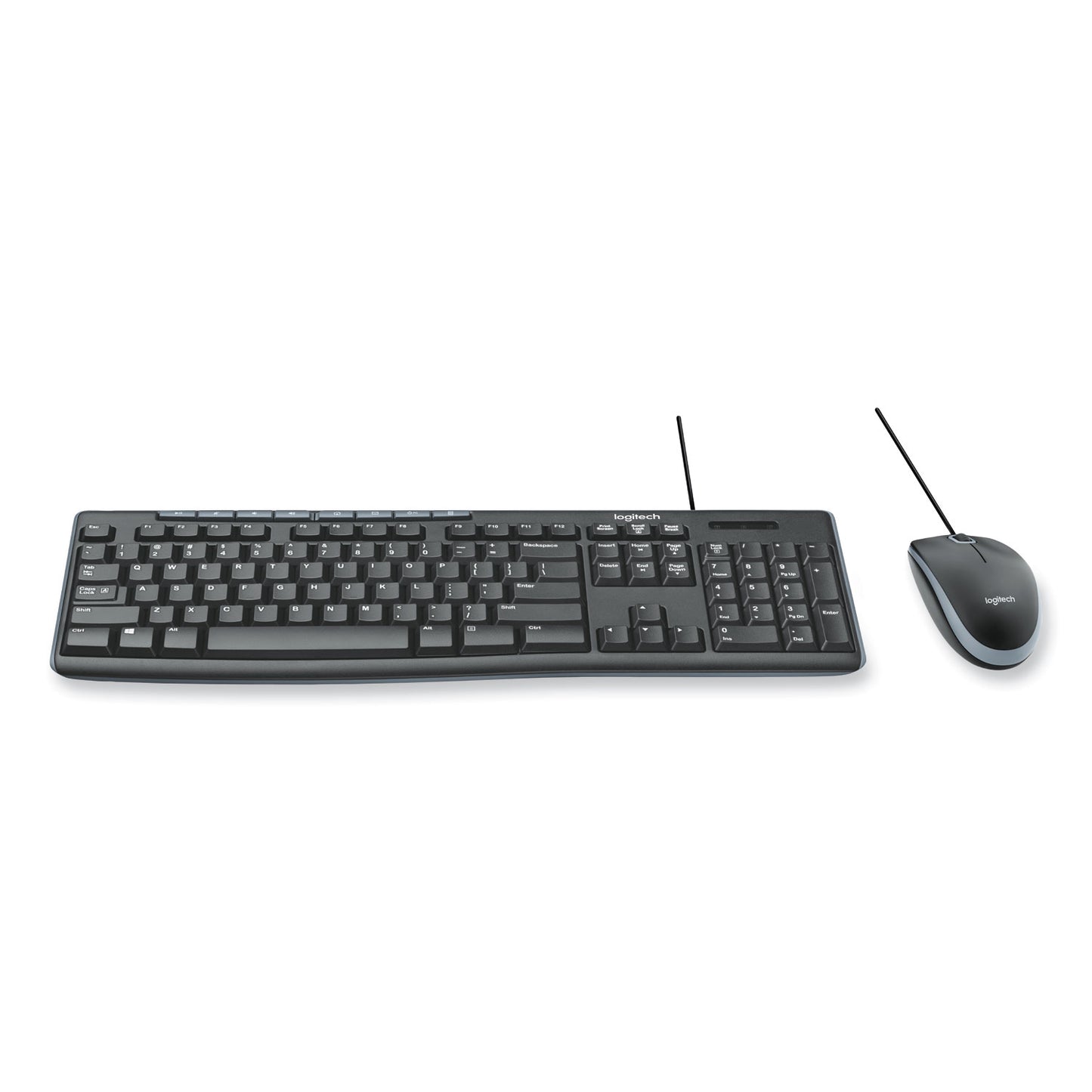 Logitech Wired Media Combo MK200, USB 2.0, Black (920002714)