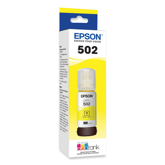 Epson T502420-S (502) Ink, 6,000 Page-Yield, Yellow