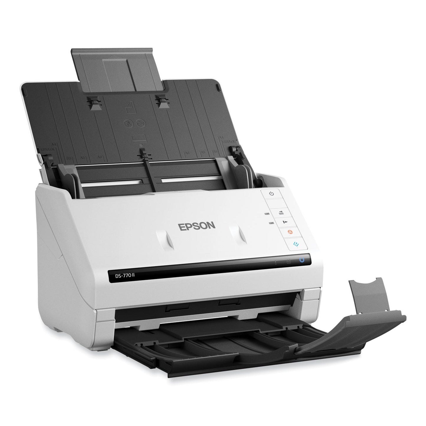 Epson DS-770 II Color Duplex Document Scanner, 600 dpi Optical Resolution, 100-Sheet Duplex Auto Document Feeder (B11B262201)