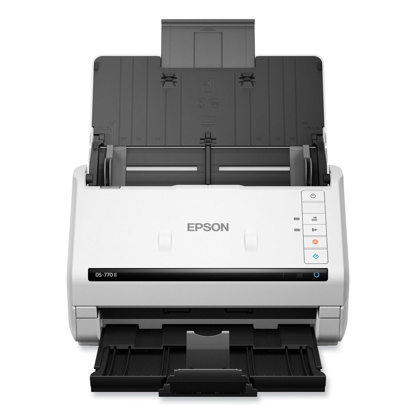 Epson DS-770 II Color Duplex Document Scanner, 600 dpi Optical Resolution, 100-Sheet Duplex Auto Document Feeder (B11B262201)
