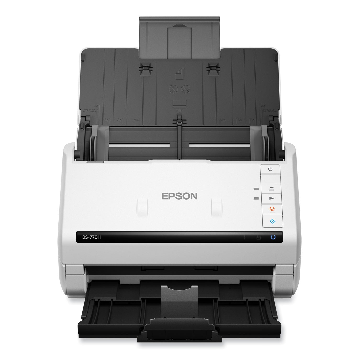 Epson DS-770 II Color Duplex Document Scanner, 600 dpi Optical Resolution, 100-Sheet Duplex Auto Document Feeder (B11B262201)