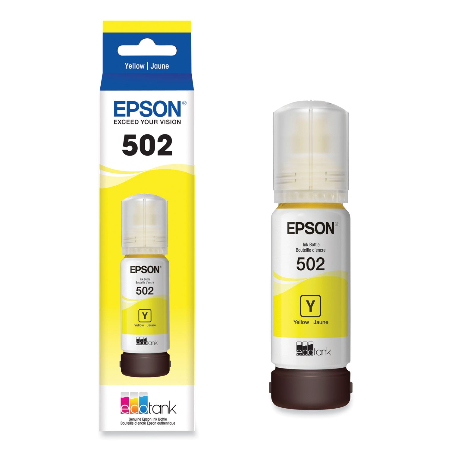 Epson T502420-S (502) Ink, 6,000 Page-Yield, Yellow
