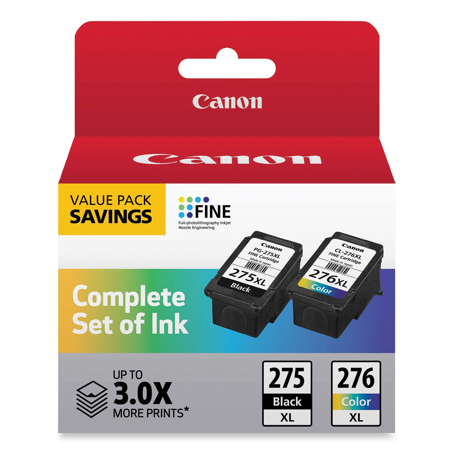 Canon 4981C008 (PG-275XL/CL-276XL) High-Yield Multipack Ink, Black/Tri-Color