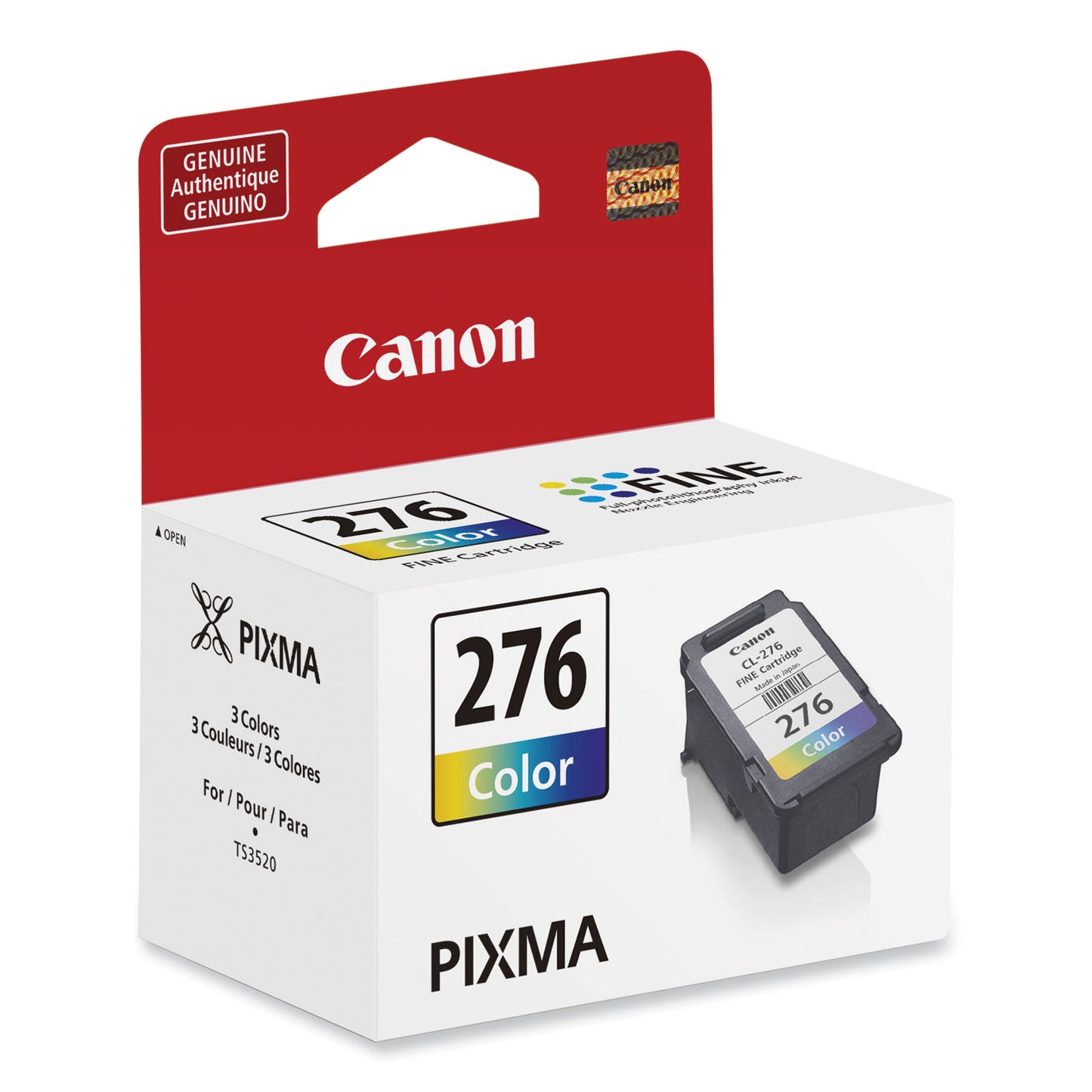 Canon 4988C001 (CL-276) Chromalife100 Ink, 180 Page-Yield, Tri-Color